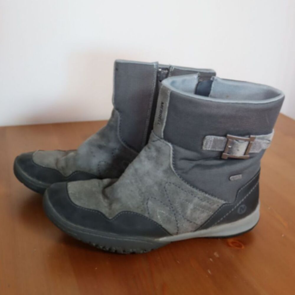Merrell Select Grip Select Dry Granite Gray Ankle Winter Boots Women’s 8.5